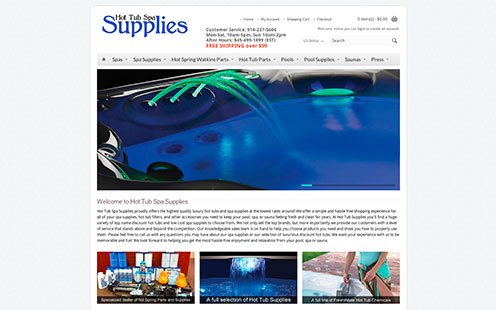<h1>Hot Tub Spa Supplies</h1><h3><a href="http://www.hottubspasupplies.com" target="_blank">www.hottubspasupplies.com</a></h3><p>The largest hot tub and spa parts distributor in the Tri-State area. Hot Tub Spa SUpplies provides over 4,600 unique products and is the Go-To resource for spa owners. Having a large inventory and customer roster, Hot Tub Spa Supplies needed an intuitive, simple and efficient way to manage their data while providing their customers with an pleasant and positive shopping experience.</p>